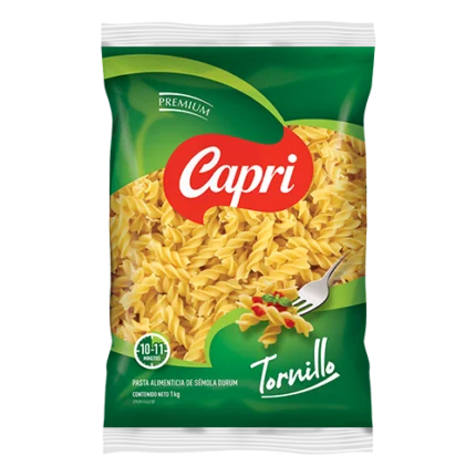 PASTA ESPECIAL TORNILLOS CAPRI 500 GR