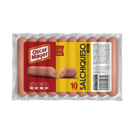 SALCHICHA OSCAR MAYER CON QUESO 10 UND