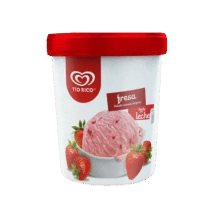 HELADO TIO RICO CHOCOLATE VAINILLA O FRESA 435 ML
